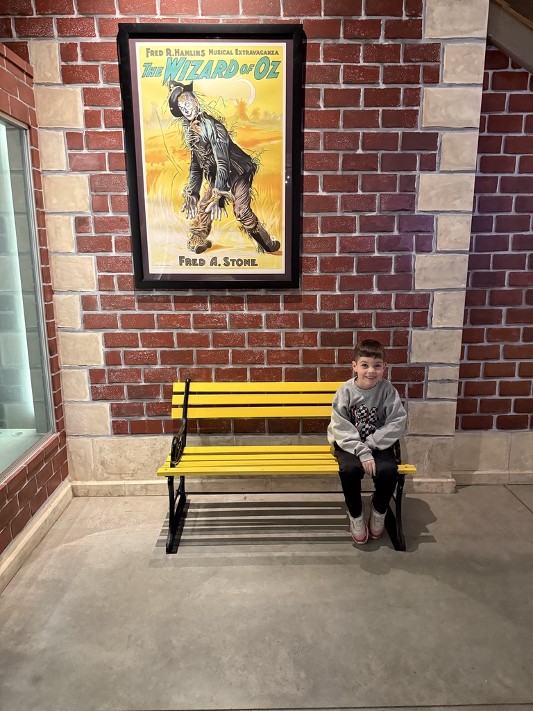 Paxson Redington at the Oz Museum. 