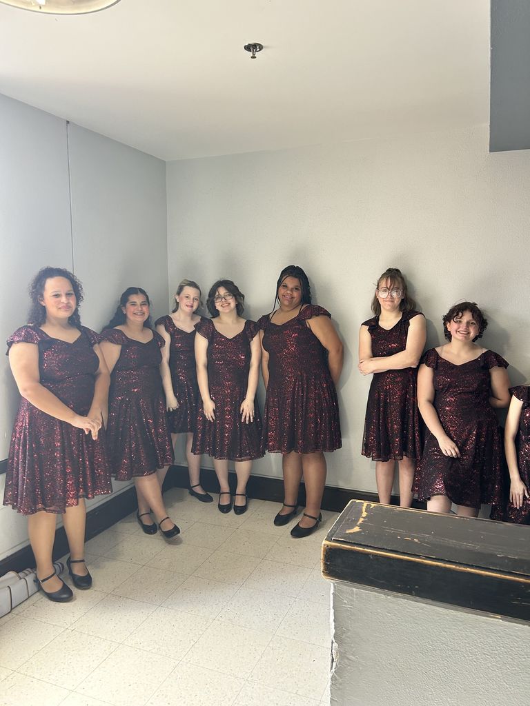 Spark! all dressed up for contest and ready to go on stage.