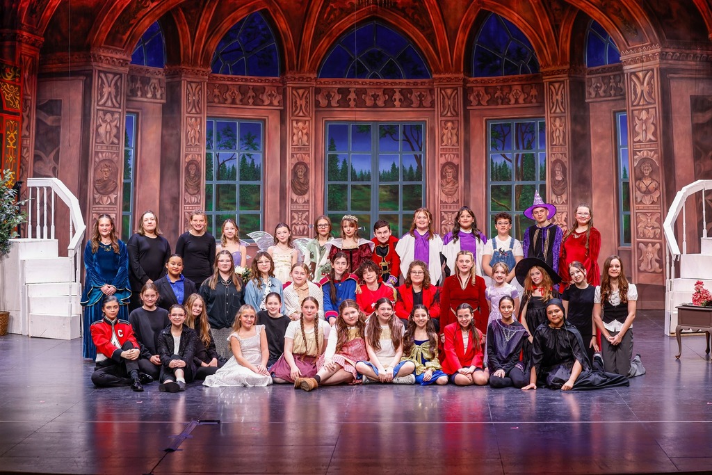 The cast and crew of the WRJH spring play