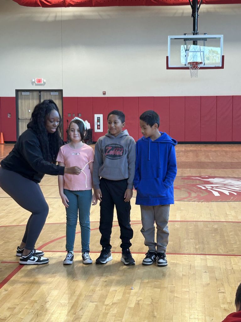 students participating in tooth talk