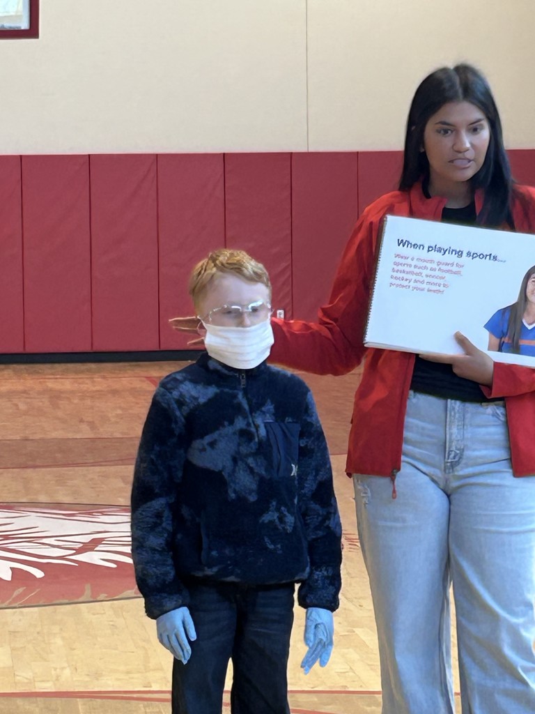 students participating in tooth talk