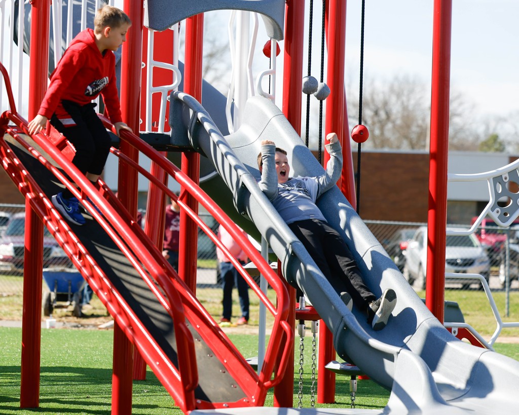 students on the playground 