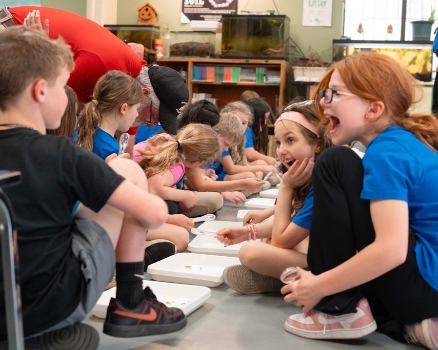 students at the rsu nature reserve