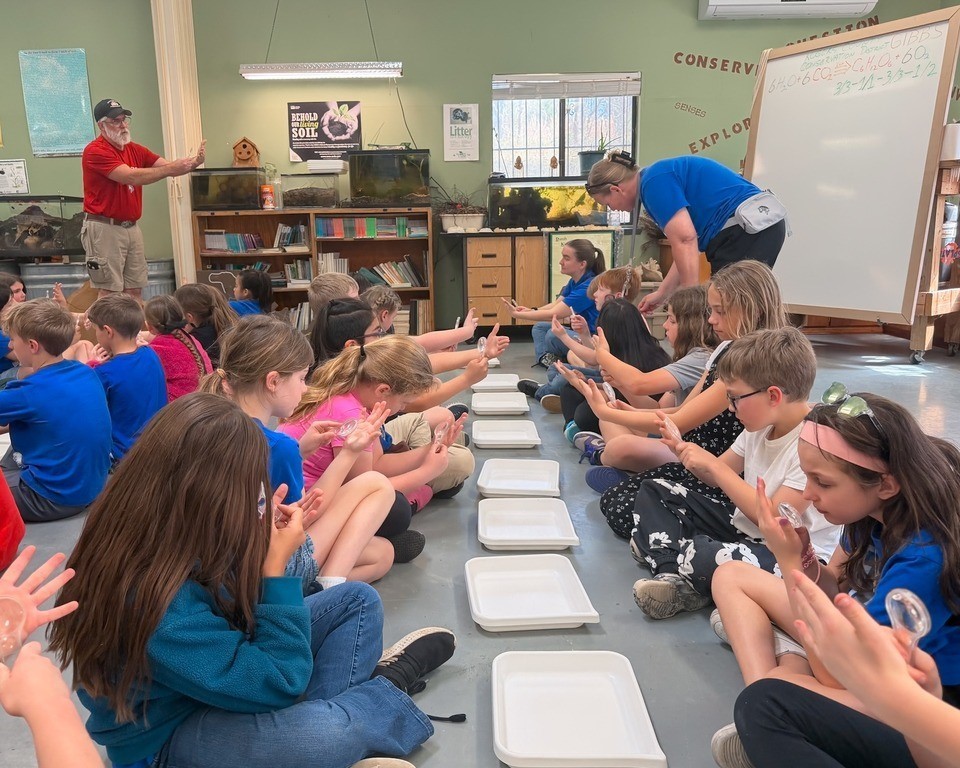 students at the rsu nature reserve