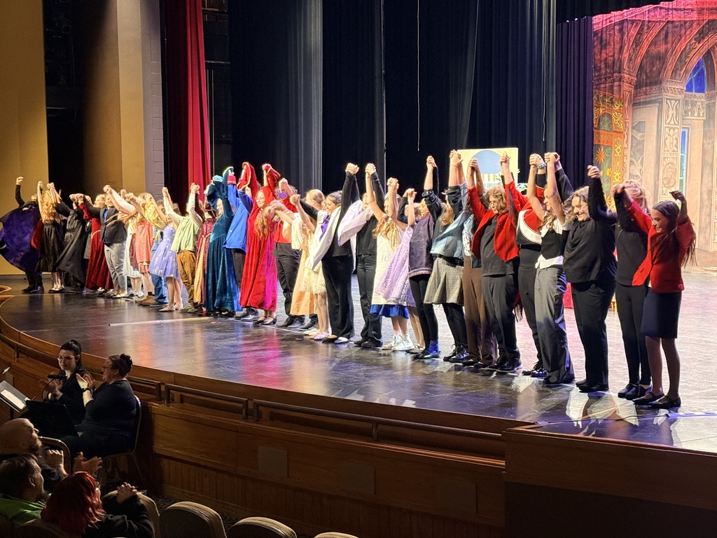 WRJH Drama taking a bow after their play