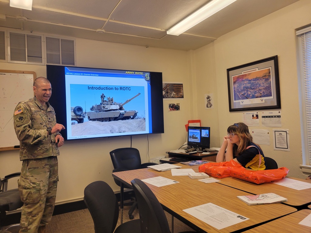 NJROTC students visiting OSU.