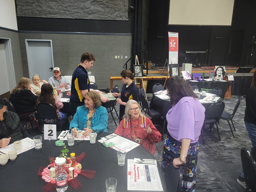 NJROTC students serving at Wild Onion Feast.