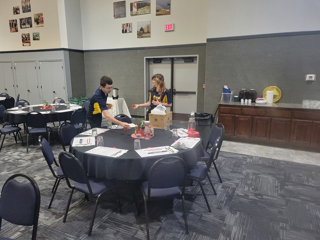 NJROTC students serving at Wild Onion Feast.