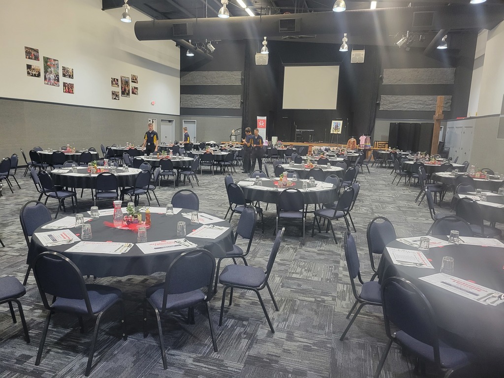 NJROTC students serving at Wild Onion Feast.