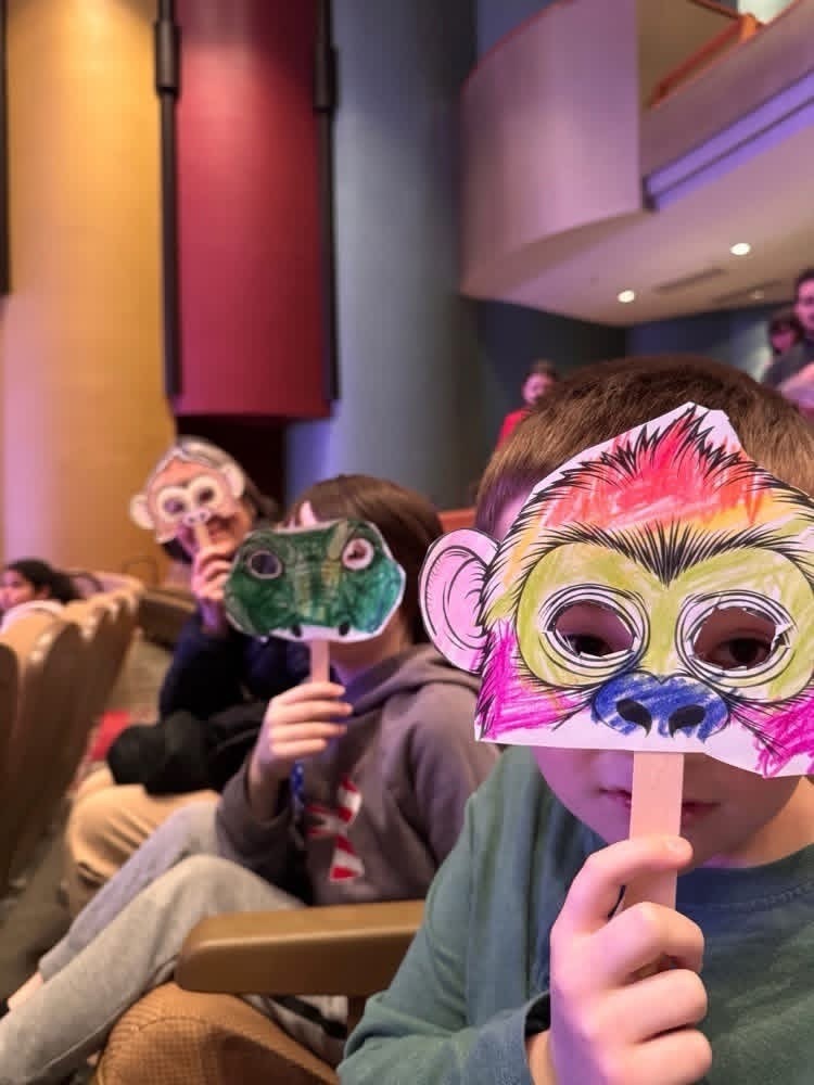 Claremore students with masks on at the opera