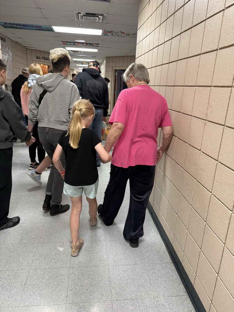 student walking during family fun night