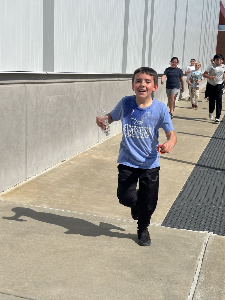 students running at running club