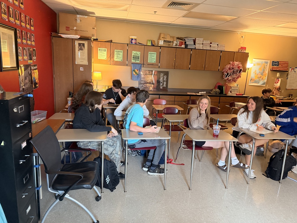 AP Euro students brought the energy with a Jeopardy-style review over Unit 2! Teams of 2–3 went head-to-head, battling it out for points and the title of class champion.  This is just the beginning—after practicing the format together with Unit 1, we’re continuing the competition through all 9 units this semester. At the end, one team will earn the title of ultimate AP Euro Champion. Let the games continue!