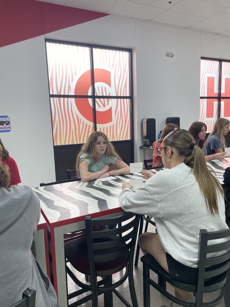 Coach Crenshaw’s Honors Geometry students took a hands-on approach to learning by completing a partner activity focused on surface area of 3D shapes.  Working together, students explored and applied formulas while building a deeper understanding of how surface area works across different figures. A great example of collaboration and active learning in action!