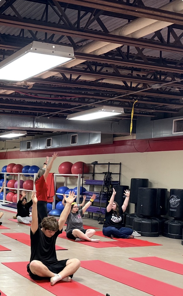 Students in PE recently wrapped up their yoga unit, focusing on stretching, balance, and overall body control.  Throughout the unit, students worked on improving flexibility, building core strength, and learning techniques to reduce stress and increase mindfulness. A great way to support both physical and mental wellness!