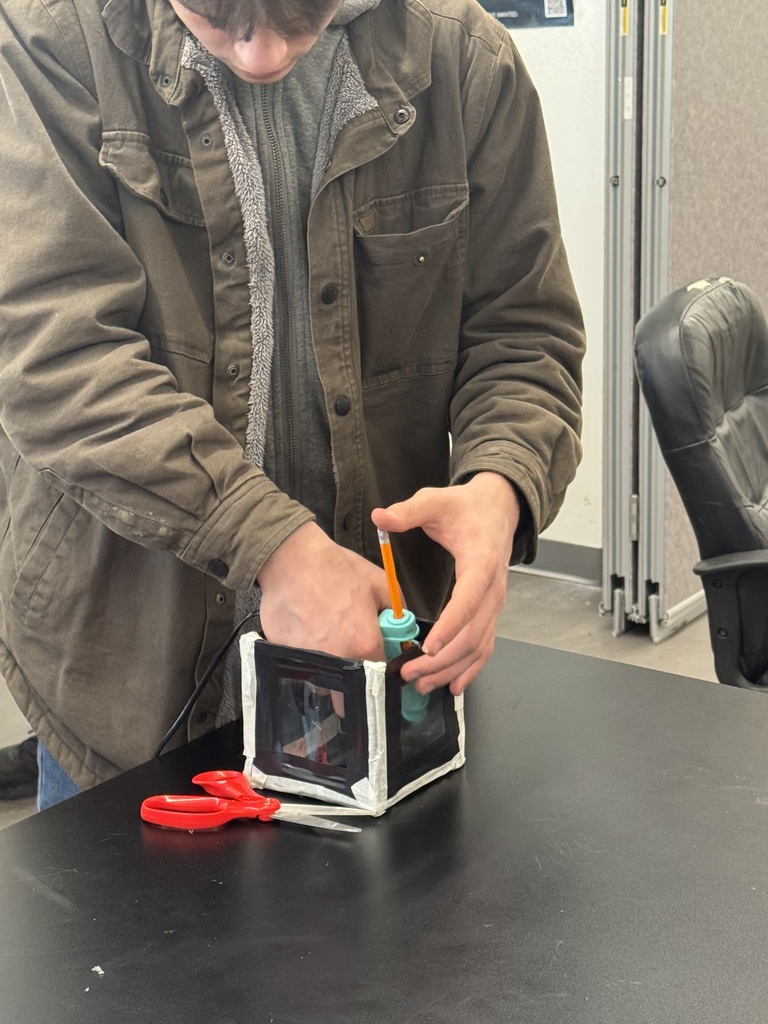 Aviation students took on the Peep Odyssey Innovation Challenge, stepping into the role of Aerospace Engineers to design a space condo capable of surviving Mars-like atmospheric conditions.  Using marshmallow Peeps as “residents,” students built prototypes, tested them in a vacuum chamber, and observed how changes in pressure affect their designs. They then analyzed results and made improvements to better protect their structures.  All findings were documented in engineering binders and will be shared with the class in final presentations.  Great hands-on learning in action as students explore real-world aerospace engineering concepts! 🚀