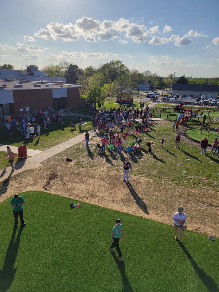 Sky view of the Claremont Carnival. 