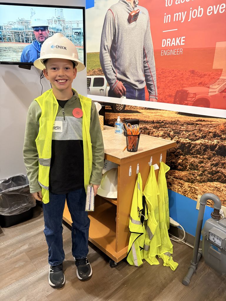 student participating in Biztown