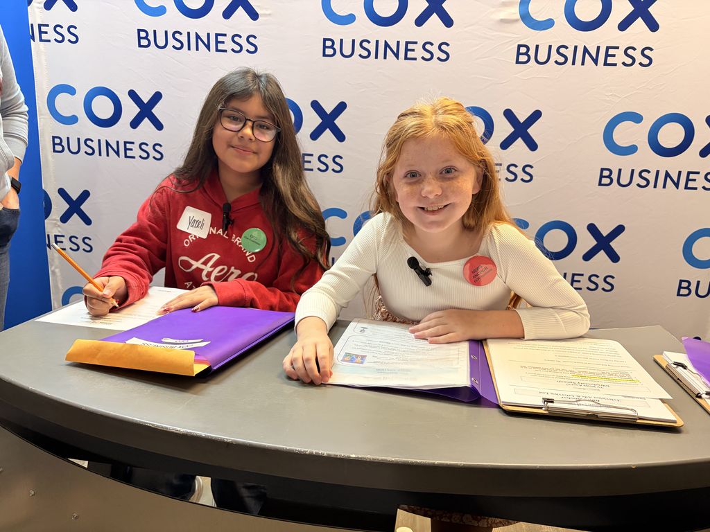 students participating in Biztown
