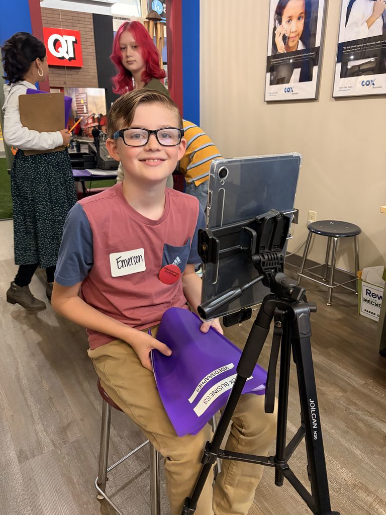 students participating in Biztown