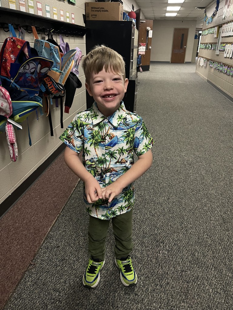 student in beach day attire