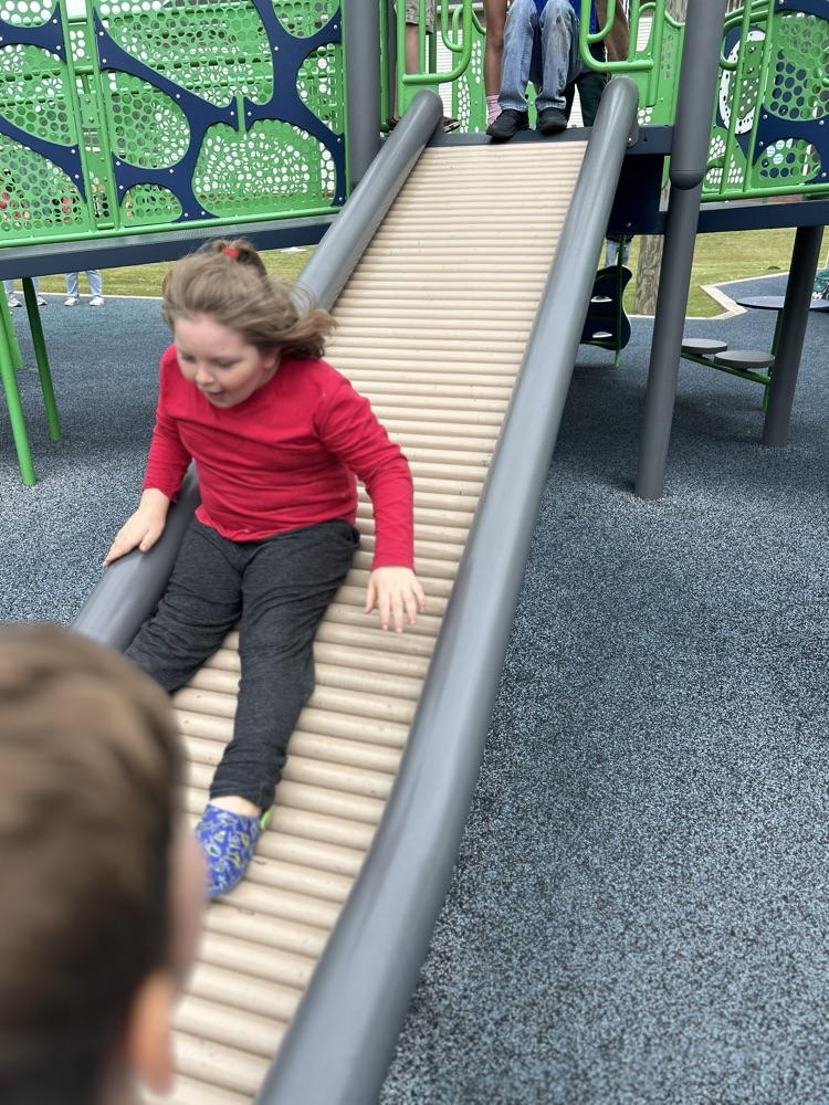 student playing on the playground 