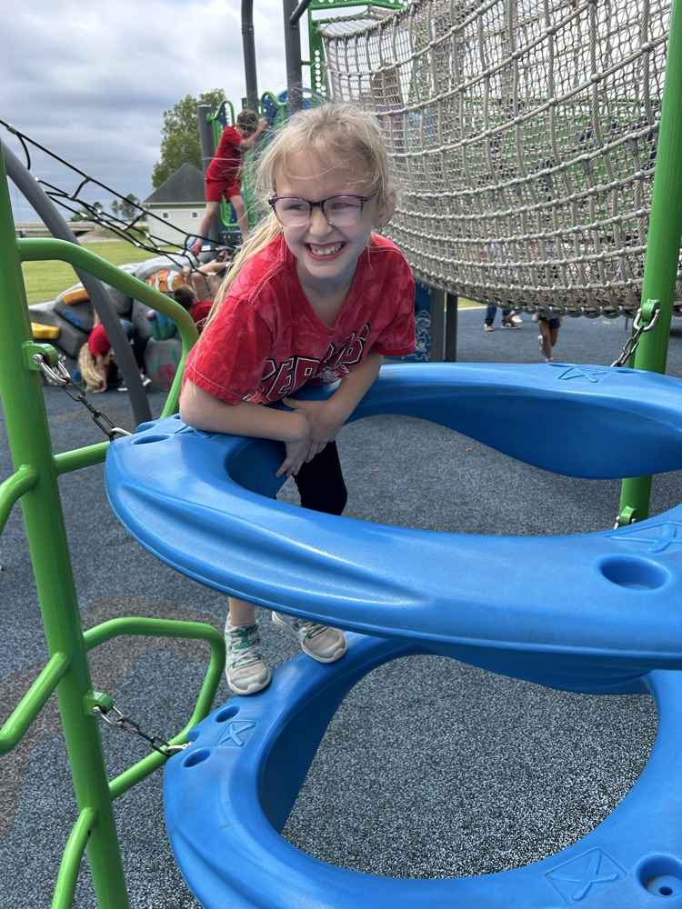 student playing on the playground 
