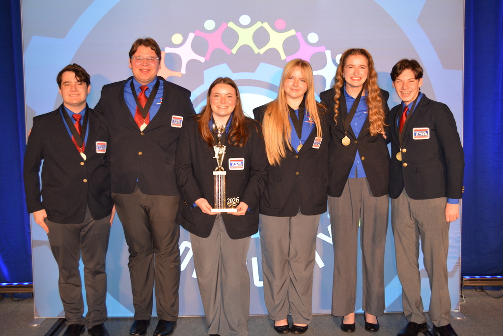 🏆🔧 Claremore TSA Shines at State! 🔧🏆  We’re proud to celebrate our Claremore Technology Student Association members for an outstanding showing at the state level!  👏 16 Claremore students qualified to compete in multiple events, including Chapter Team, Digital Photography, Tech Bowl, and Problem Solving—an incredible accomplishment!  🥇 STATE CHAMPIONS – Chapter Team Lillian Doonkeen, Brooklynn England, Korben Fortna, Rosemary Jones, Gavin Owens, and Christian Sather  🥈 STATE RUNNER-UP – Chapter Team Kenneth Bowlby, Eli Estrada, Ellis Fears, Aneeza Hasin, Preston Heide, and Charlee Wilbanks  🎉 Additional state qualifiers included high school students Myer Schmidt and Nate Howard, along with WRJH students Keagan Travis and Camden Kimblern.  🚀 Our 1st place Chapter Team has earned the opportunity to represent Claremore at Nationals in June—we can’t wait to see what they accomplish next!  👏 A special congratulations to Korben Fortna, who wrapped up a successful term serving as TSA State Historian for Oklahoma.  We are so proud of all of these students for their hard work, dedication, and excellence in representing Claremore!