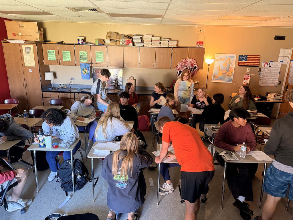 🏡🇺🇸 APUSH Comes to Life with a Levittown Block Party! 🇺🇸🏡 Mrs. Grubb’s AP U.S. History students stepped back in time with a creative Levittown Block Party experience! Students were divided into six different family dynamics from the 1950s and 1960s, allowing them to explore the cultural shifts and rapid rise of suburbia in a hands-on way. From examining anti-communist sentiments at home and abroad, to discussing the election of Eisenhower, new legislation, and the development of the interstate system as “escape routes” to suburban life—students tackled major historical themes from multiple perspectives. 🎶 They also connected history to pop culture, diving into the influence of artists like Elvis Presley and Buddy Holly during this transformative era. By taking notes on each family dynamic, students gained a deeper understanding of how these changes shaped the bigger picture of American life in the mid-20th century. Learning history by living it—great work by Mrs. Grubb and her APUSH students!