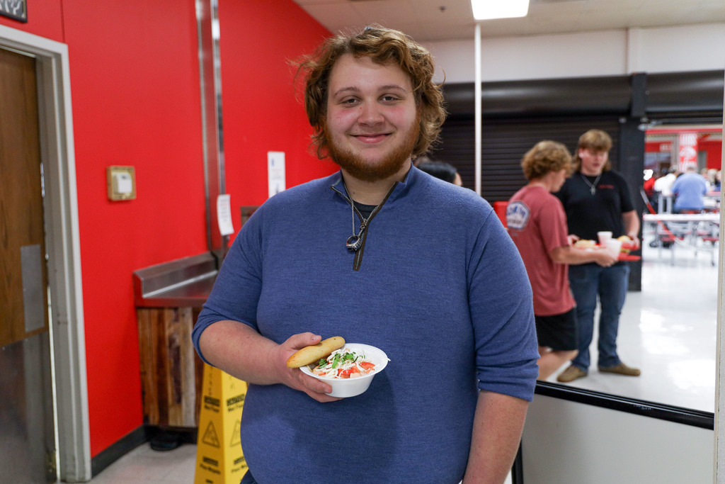 High school students trying  Bruschetta Pasta Rosa