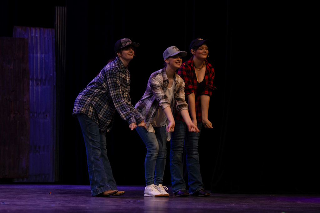 High school students performing Footloose.