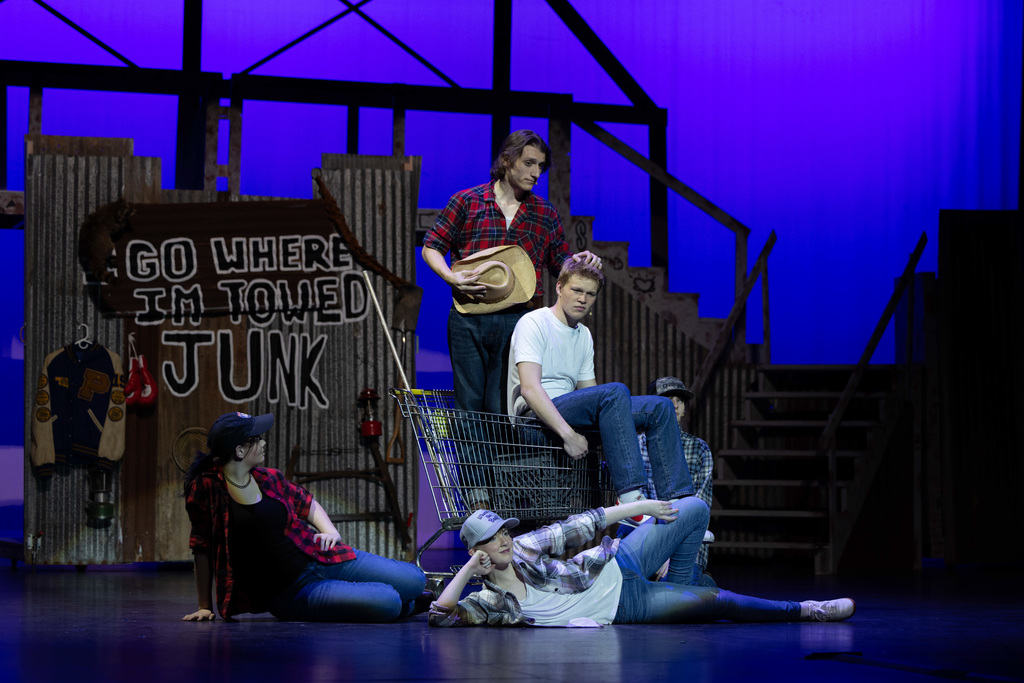 High school students performing Footloose.