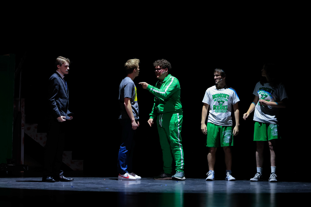 High school students performing Footloose.
