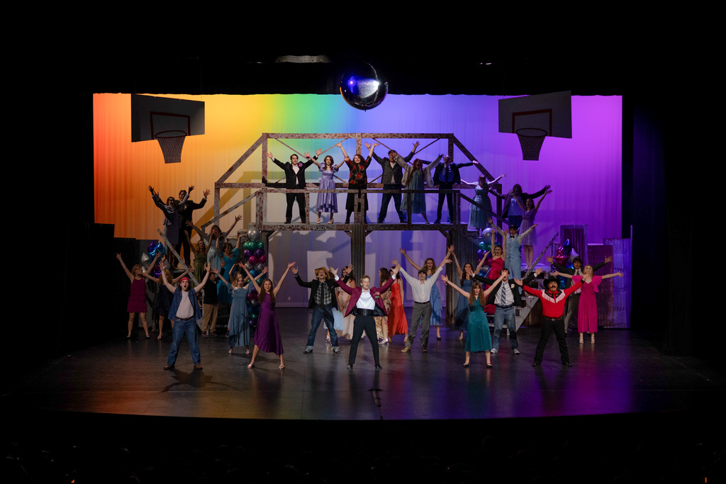 High school students performing Footloose.