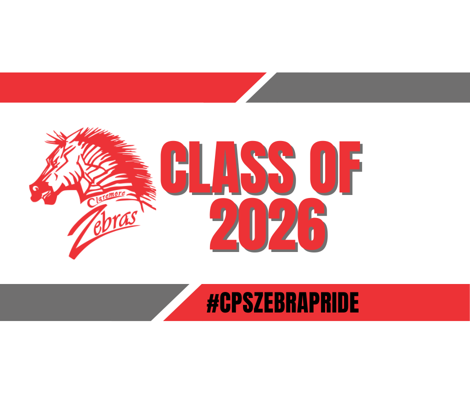 🎓 Seniors — this is your reminder that Baccalaureate will be held this Sunday, May 3rd at First Methodist Church in Claremore.  Baccalaureate is a non-denominational farewell service honoring the Senior Class of 2026.  Seniors should wear: ✔️ Cap ✔️ Tassel ✔️ Gown ✔️ White Zebra stole  Please do not wear additional cords or stoles for this event.  📍 Arrive at the church by 2:30 PM 🕒 Service begins at 3:00 PM  We look forward to celebrating this special milestone with you!