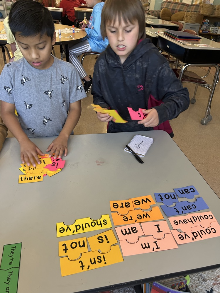 students matching contractions