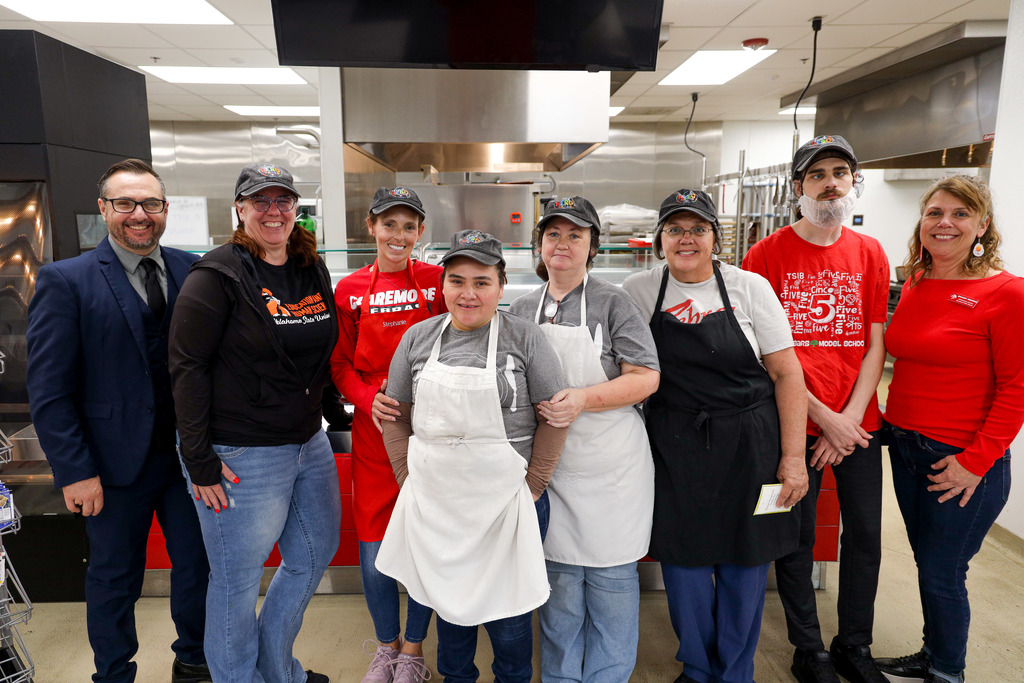 Will Rogers Junior High's nutrition team
