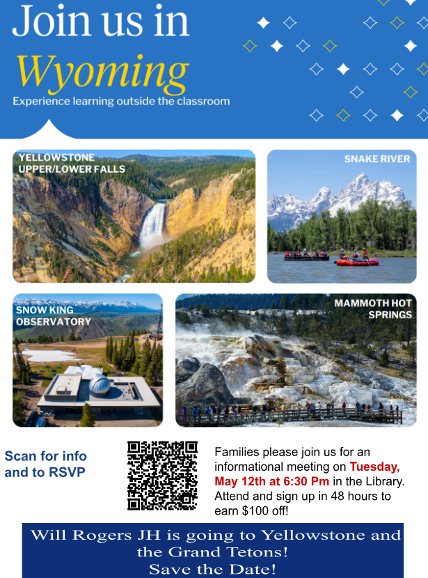 YELLOWSTONE TRIP INFORMATION 