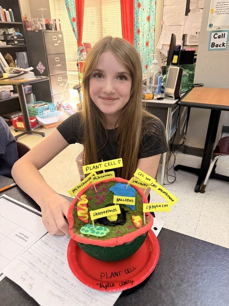 students with their diorama 