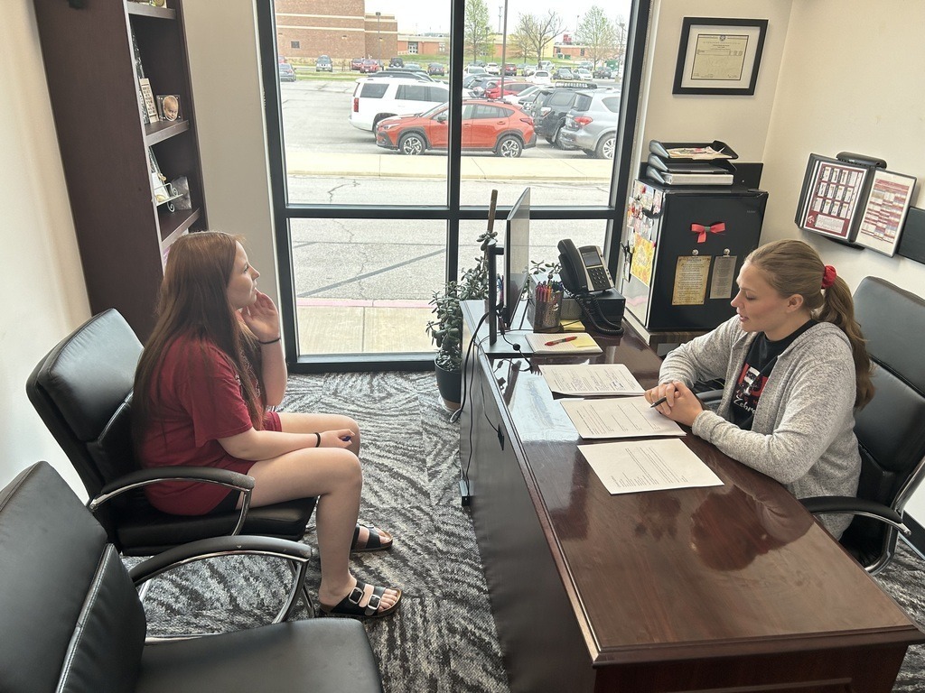 students doing interview 