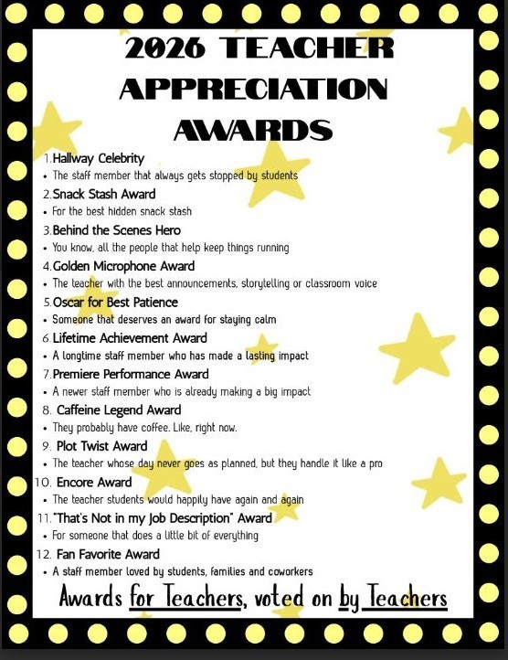 TEACHER AWARDS