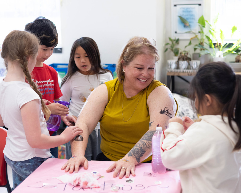 teachers getting pampered at a spa day 