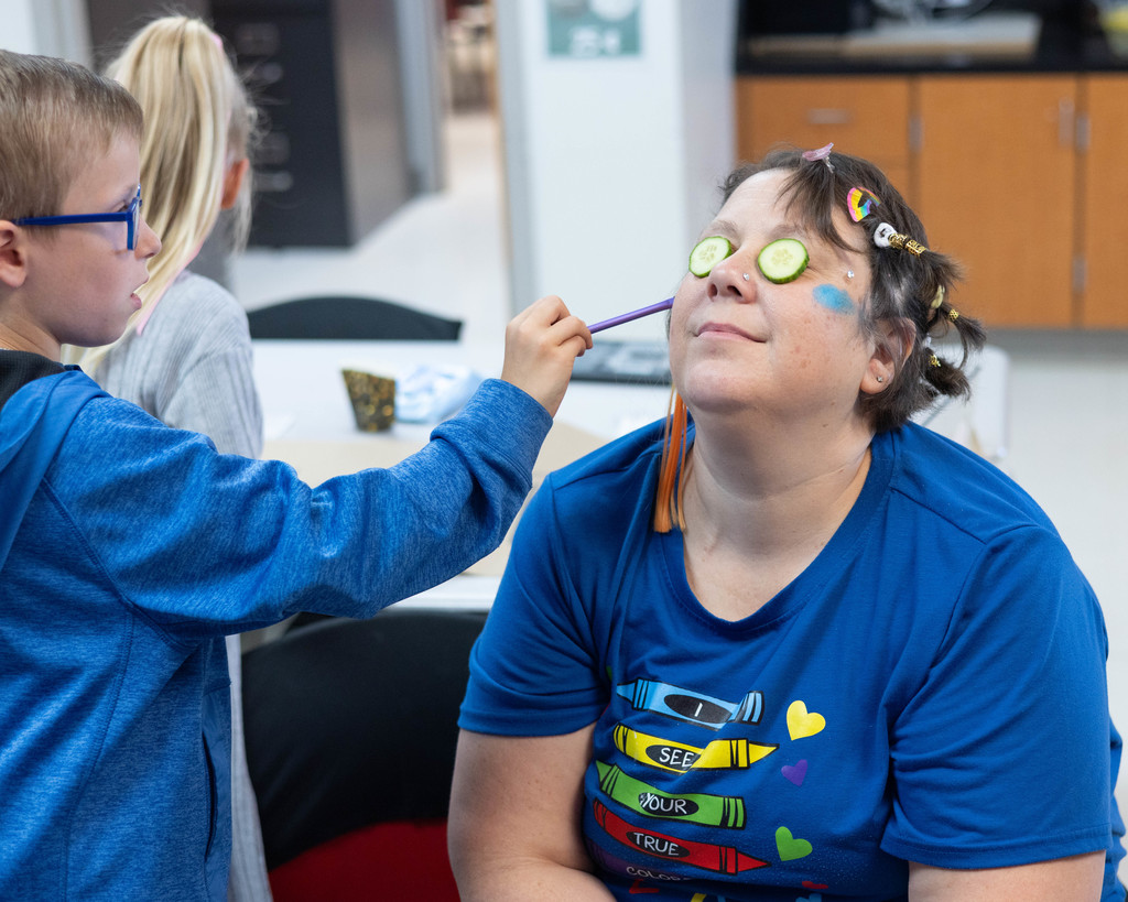 teachers getting pampered at a spa day 