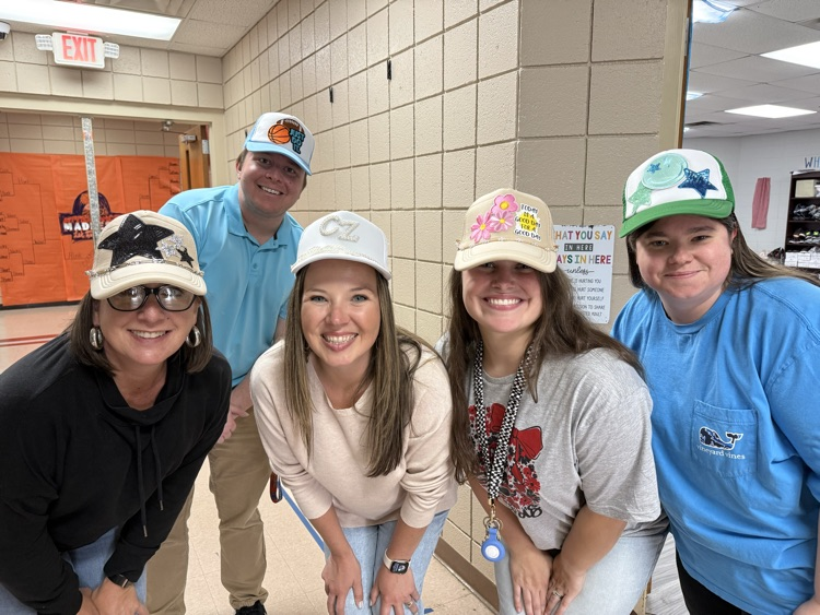 teachers wearing their hats