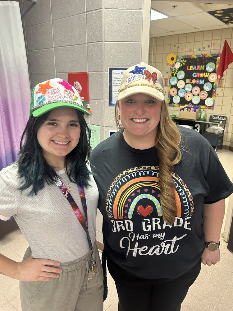 teachers wearing their hats