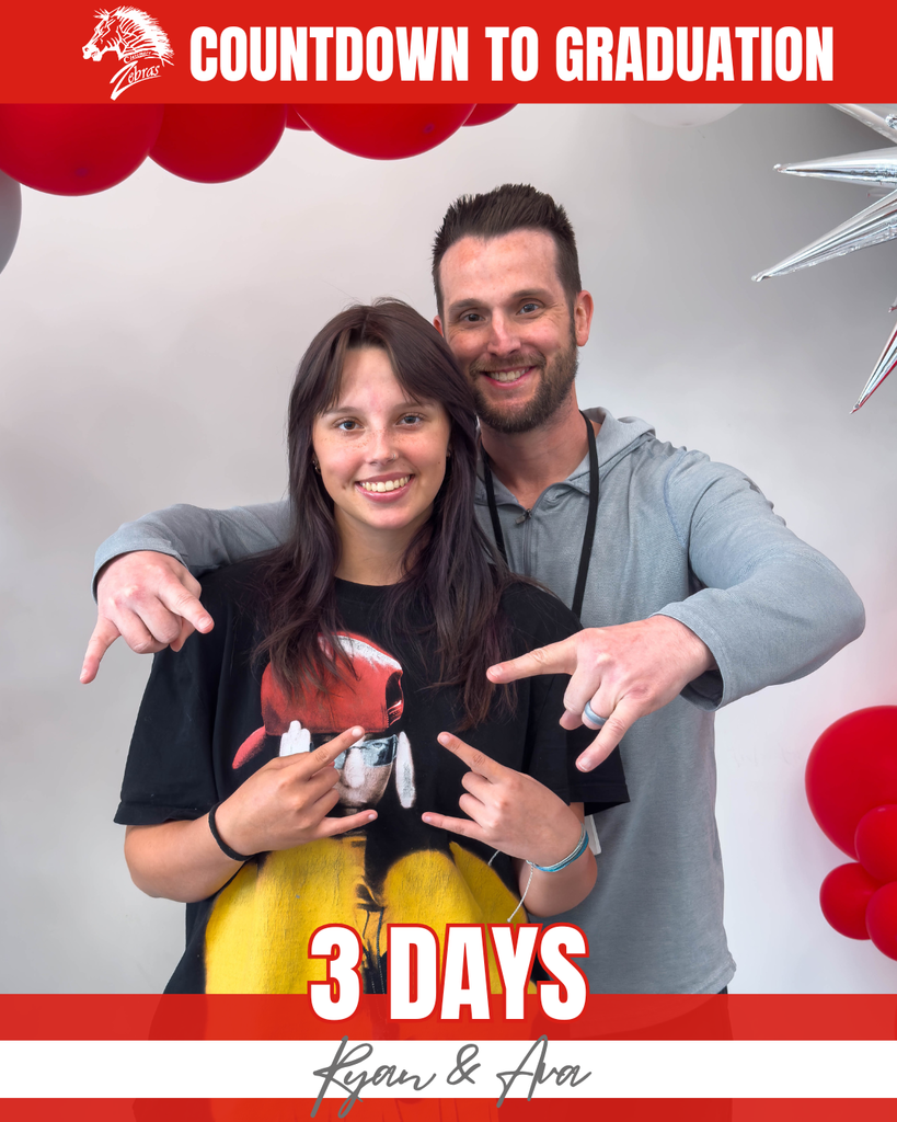 senior staff countdown 3 days to graduation 