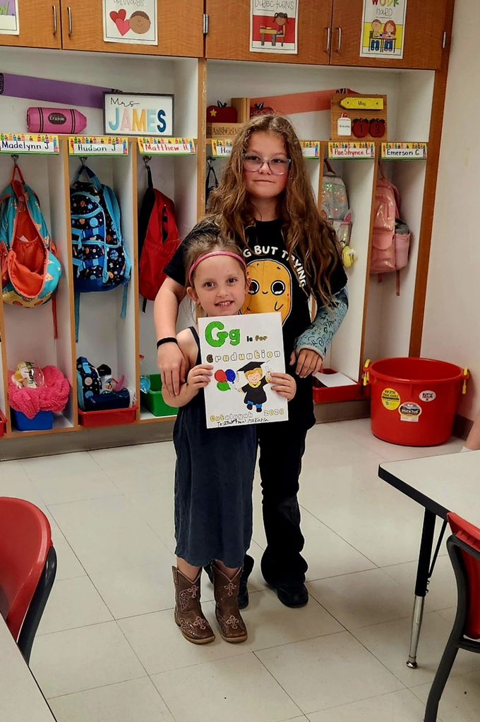 5th graders celebrating kindergarteners 