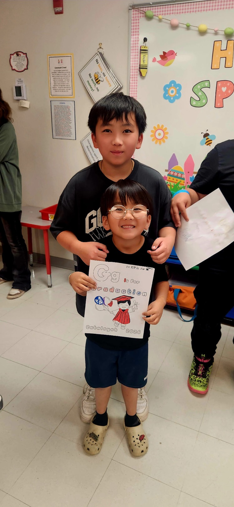5th graders celebrating kindergarteners 