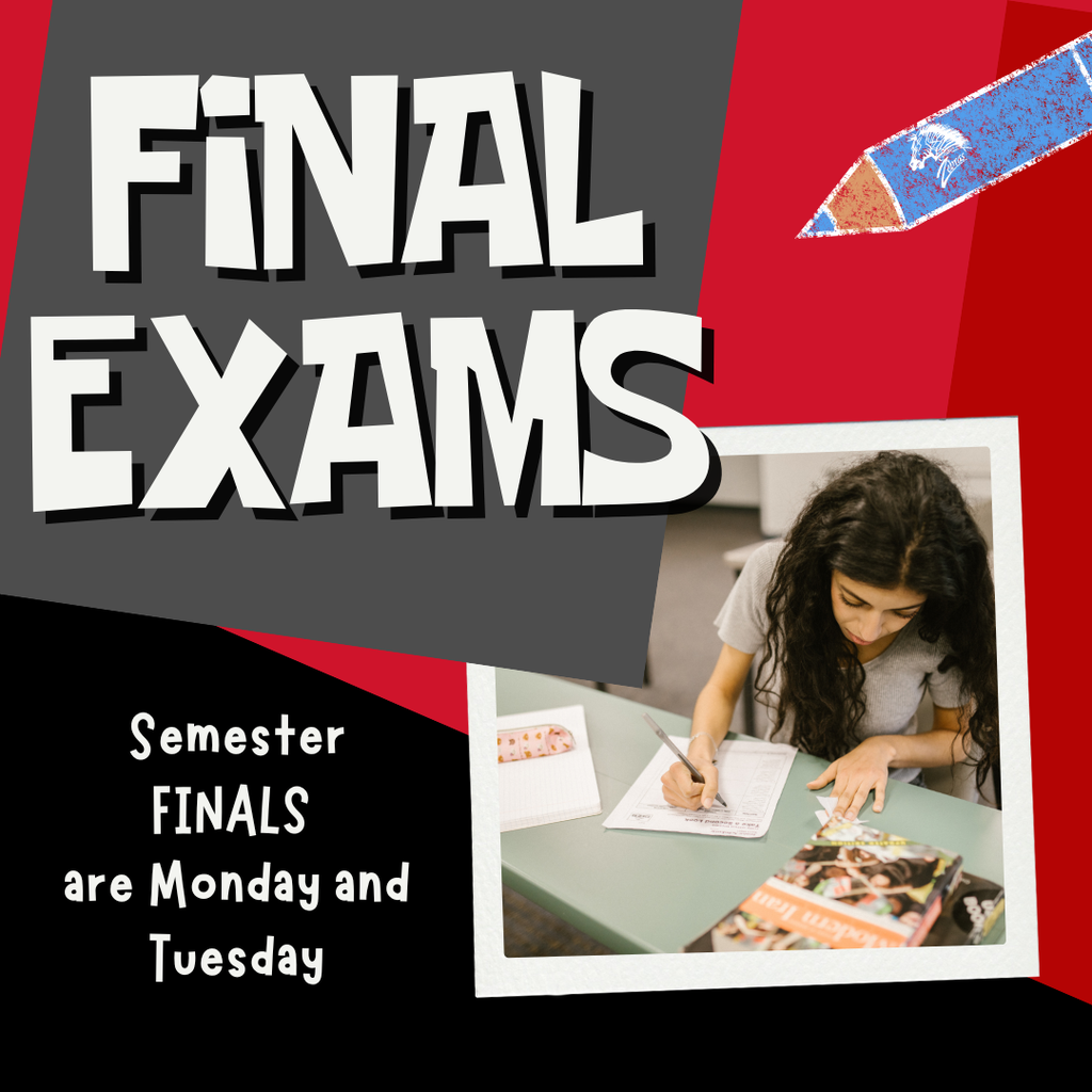 final exams are monday and tuesday