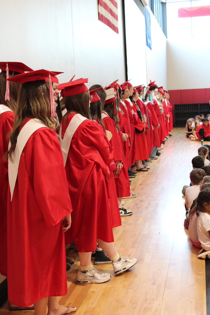 graduates looking at the audience